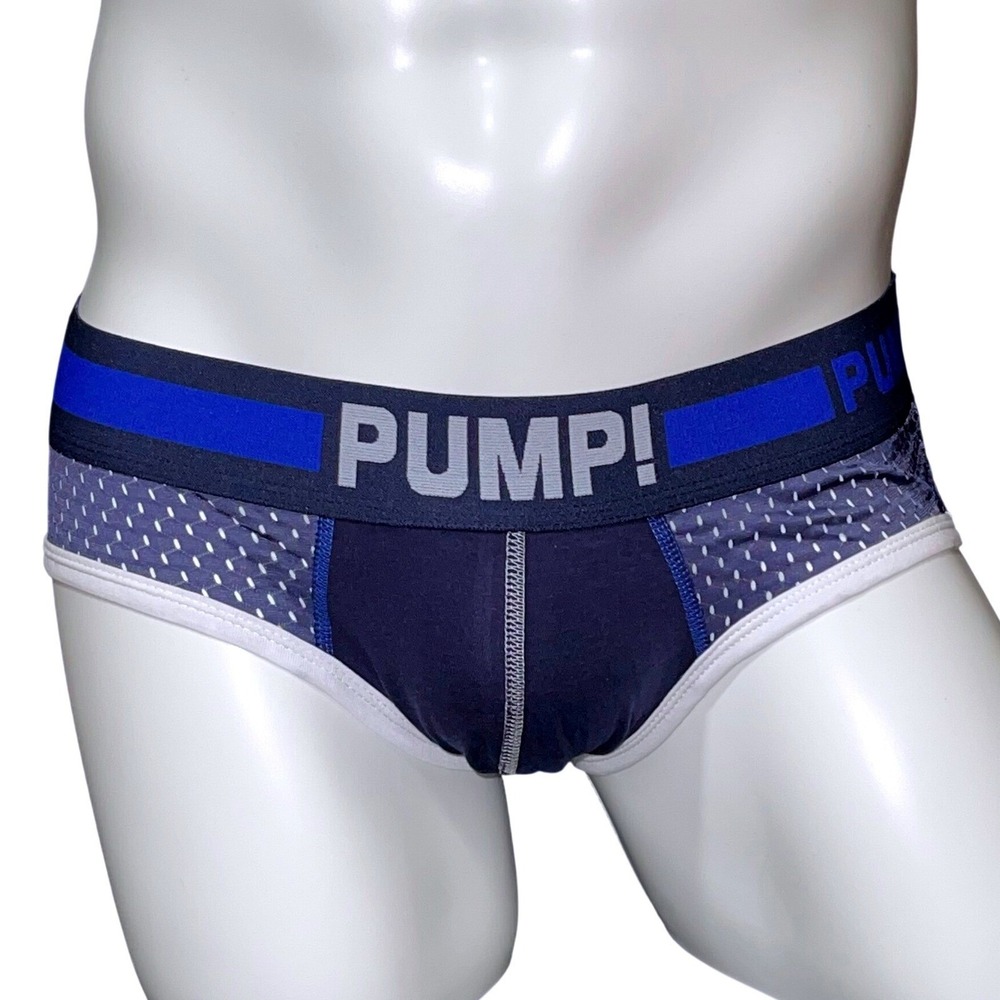 PUMP! Mesh Briefs Navy Blue‎ Size XL (32-34) H117 NWT
